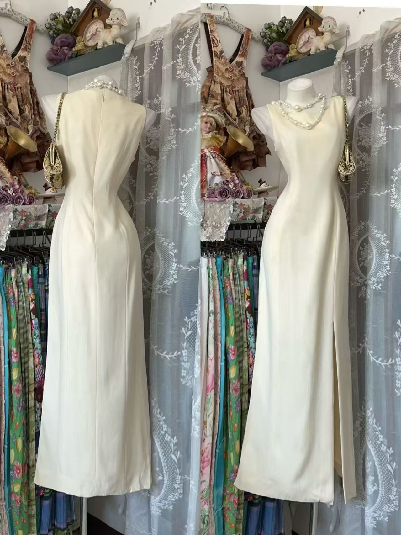 Robe de bal bustier violette en satin avec appliques, robe de soirée formelle J9413