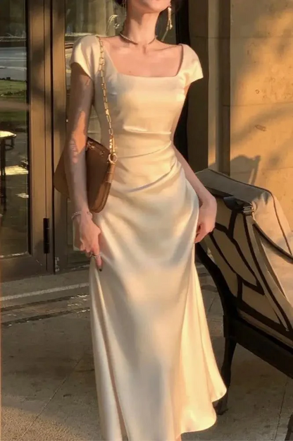 Robe de bal bustier violette en satin avec appliques, robe de soirée formelle J9413