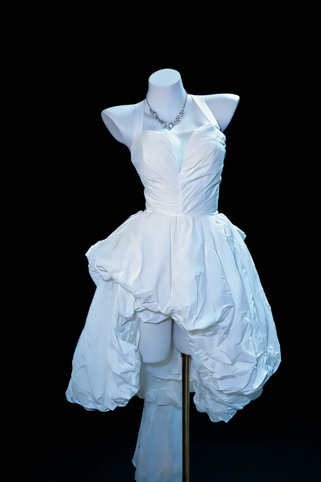 Robe de bal bustier violette en satin avec appliques, robe de soirée formelle J9413