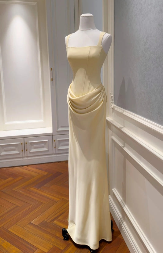 Trägerloses silbernes Vintage-Abendkleid, A-Linie, Geburtstagskleid J9370