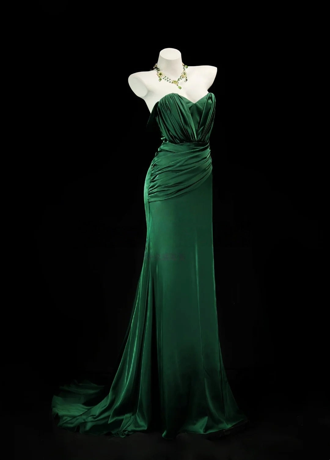 Trägerloses silbernes Vintage-Abendkleid, A-Linie, Geburtstagskleid J9370