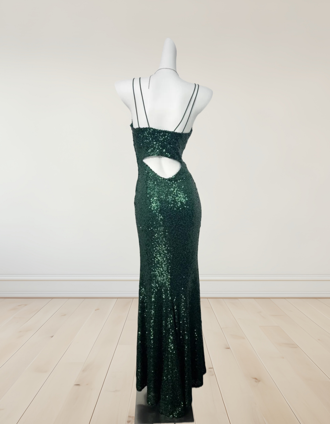 Trägerloses silbernes Vintage-Abendkleid, A-Linie, Geburtstagskleid J9370
