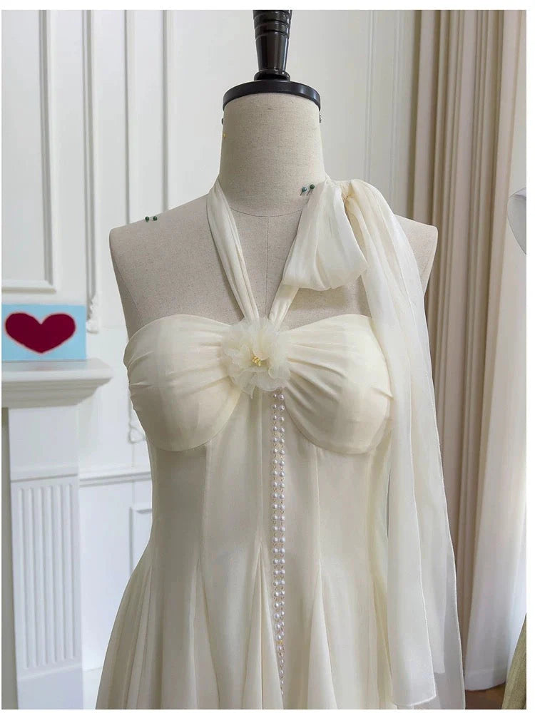 Trägerloses silbernes Vintage-Abendkleid, A-Linie, Geburtstagskleid J9370