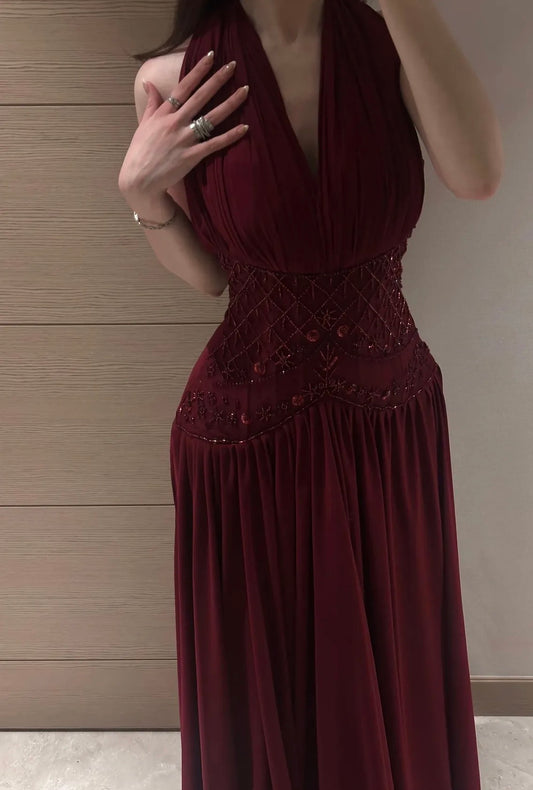 Trägerloses silbernes Vintage-Abendkleid, A-Linie, Geburtstagskleid J9370