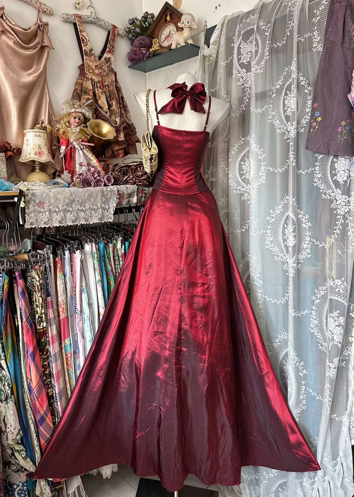 Trägerloses silbernes Vintage-Abendkleid, A-Linie, Geburtstagskleid J9370
