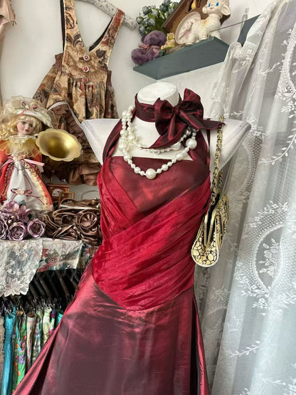 Trägerloses silbernes Vintage-Abendkleid, A-Linie, Geburtstagskleid J9370