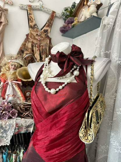 Trägerloses silbernes Vintage-Abendkleid, A-Linie, Geburtstagskleid J9370