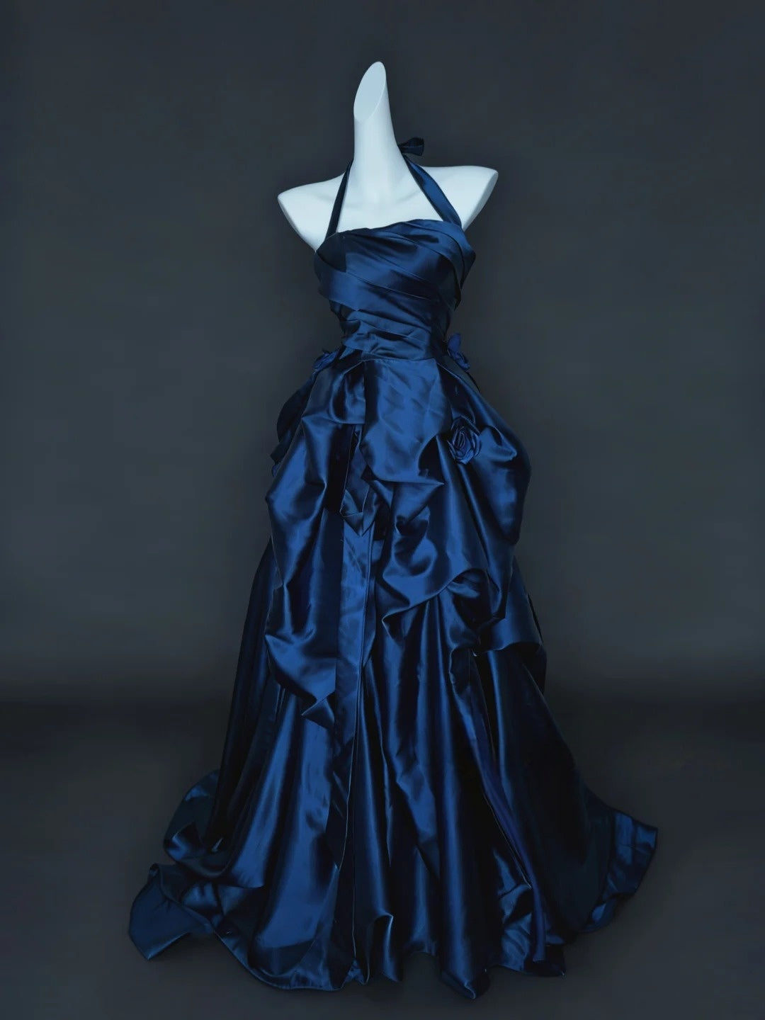Trägerloses silbernes Vintage-Abendkleid, A-Linie, Geburtstagskleid J9370
