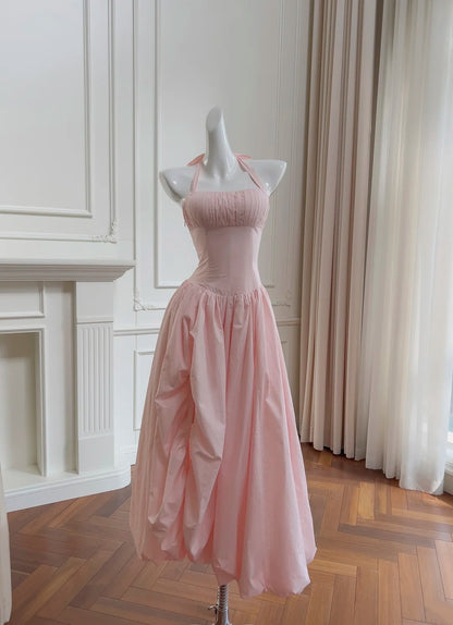 Trägerloses silbernes Vintage-Abendkleid, A-Linie, Geburtstagskleid J9370