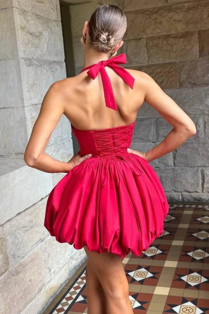 Trägerloses silbernes Vintage-Abendkleid, A-Linie, Geburtstagskleid J9370