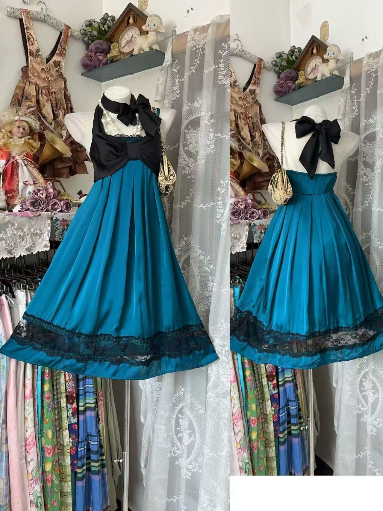 Robe de bal bustier violette en satin avec appliques, robe de soirée formelle J9413