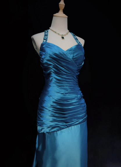 Robe de bal bustier violette en satin avec appliques, robe de soirée formelle J9413