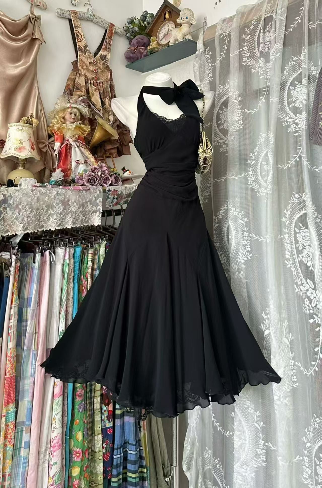 Trägerloses silbernes Vintage-Abendkleid, A-Linie, Geburtstagskleid J9370