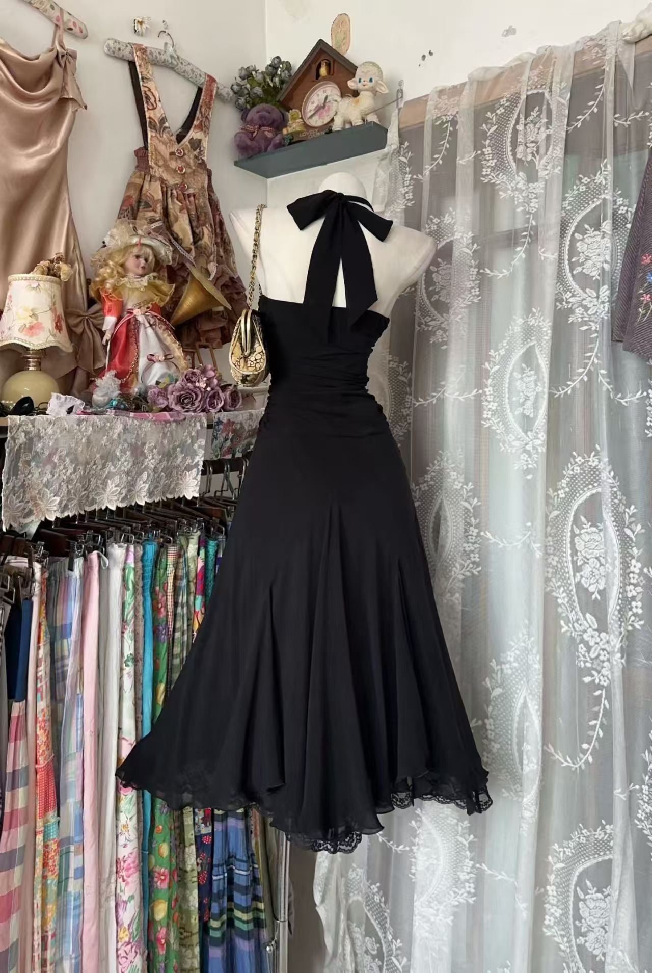 Trägerloses silbernes Vintage-Abendkleid, A-Linie, Geburtstagskleid J9370