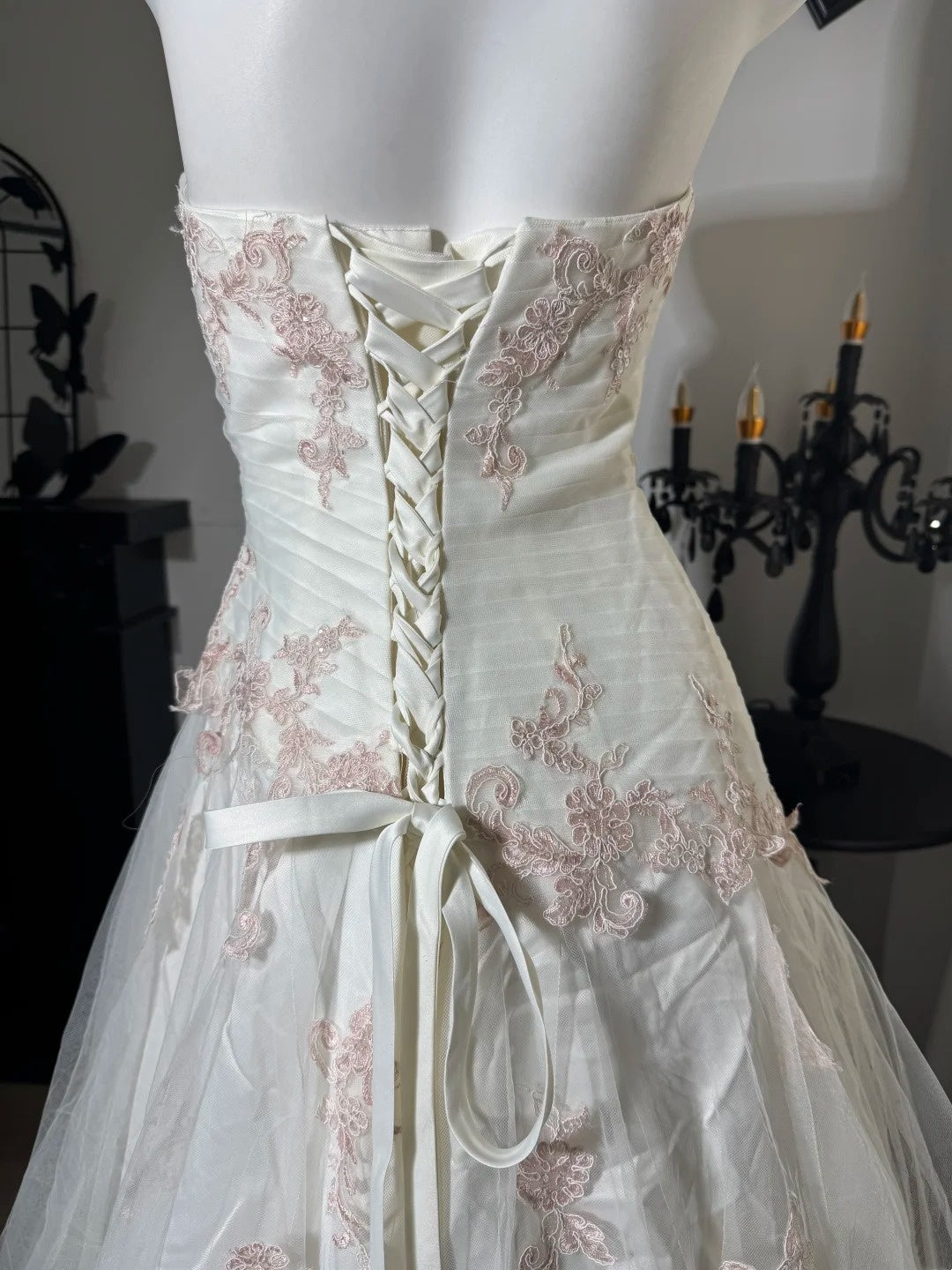 Trägerloses silbernes Vintage-Abendkleid, A-Linie, Geburtstagskleid J9370