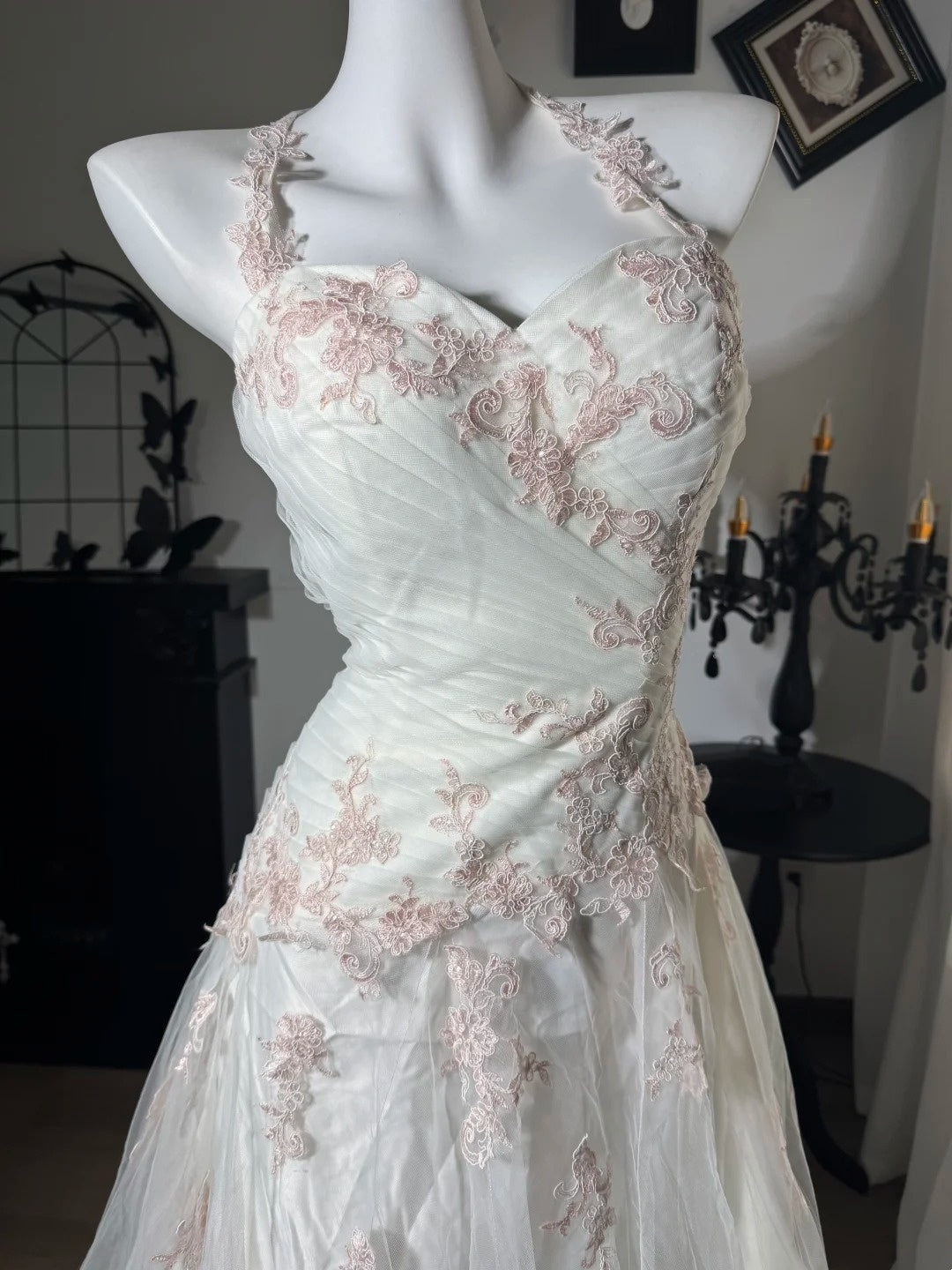 Trägerloses silbernes Vintage-Abendkleid, A-Linie, Geburtstagskleid J9370