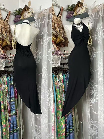 Trägerloses silbernes Vintage-Abendkleid, A-Linie, Geburtstagskleid J9370