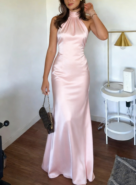 Trägerloses silbernes Vintage-Abendkleid, A-Linie, Geburtstagskleid J9370