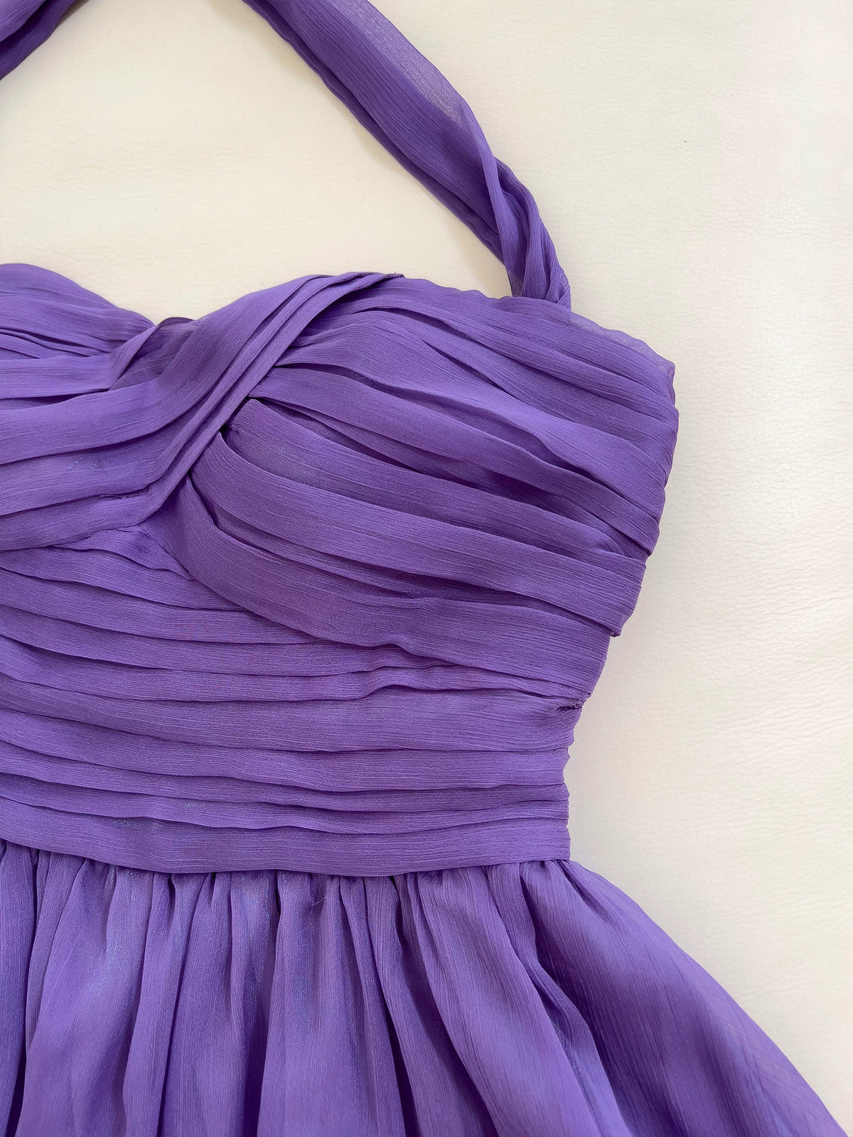 Robe de bal bustier violette en satin avec appliques, robe de soirée formelle J9413