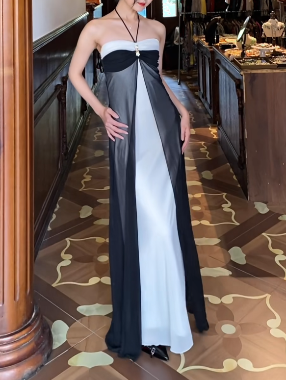 Robe de bal bustier violette en satin avec appliques, robe de soirée formelle J9413