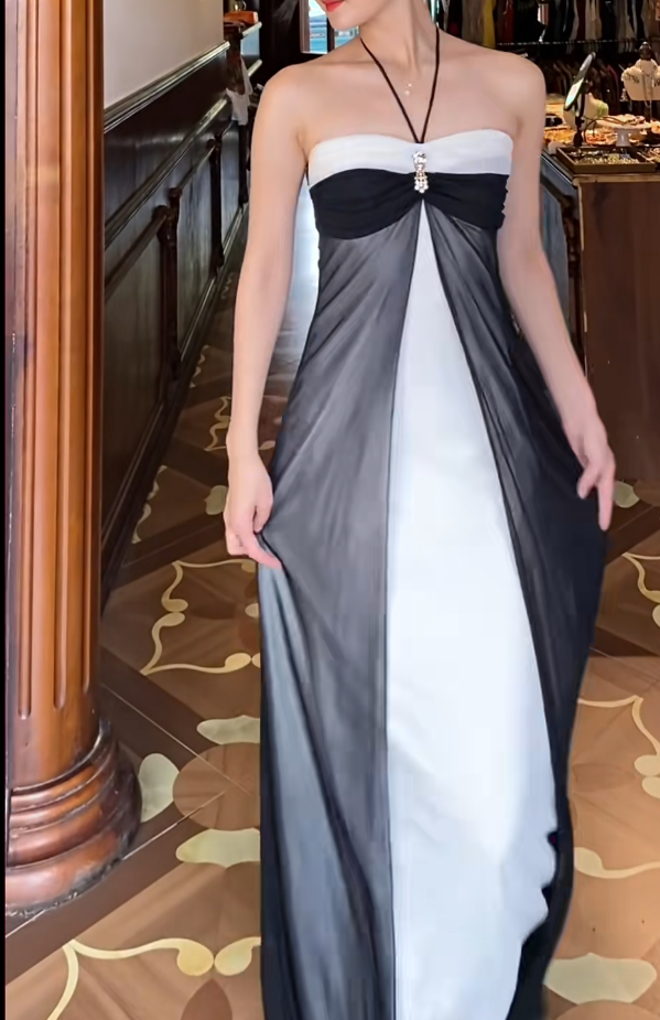 Robe de bal bustier violette en satin avec appliques, robe de soirée formelle J9413