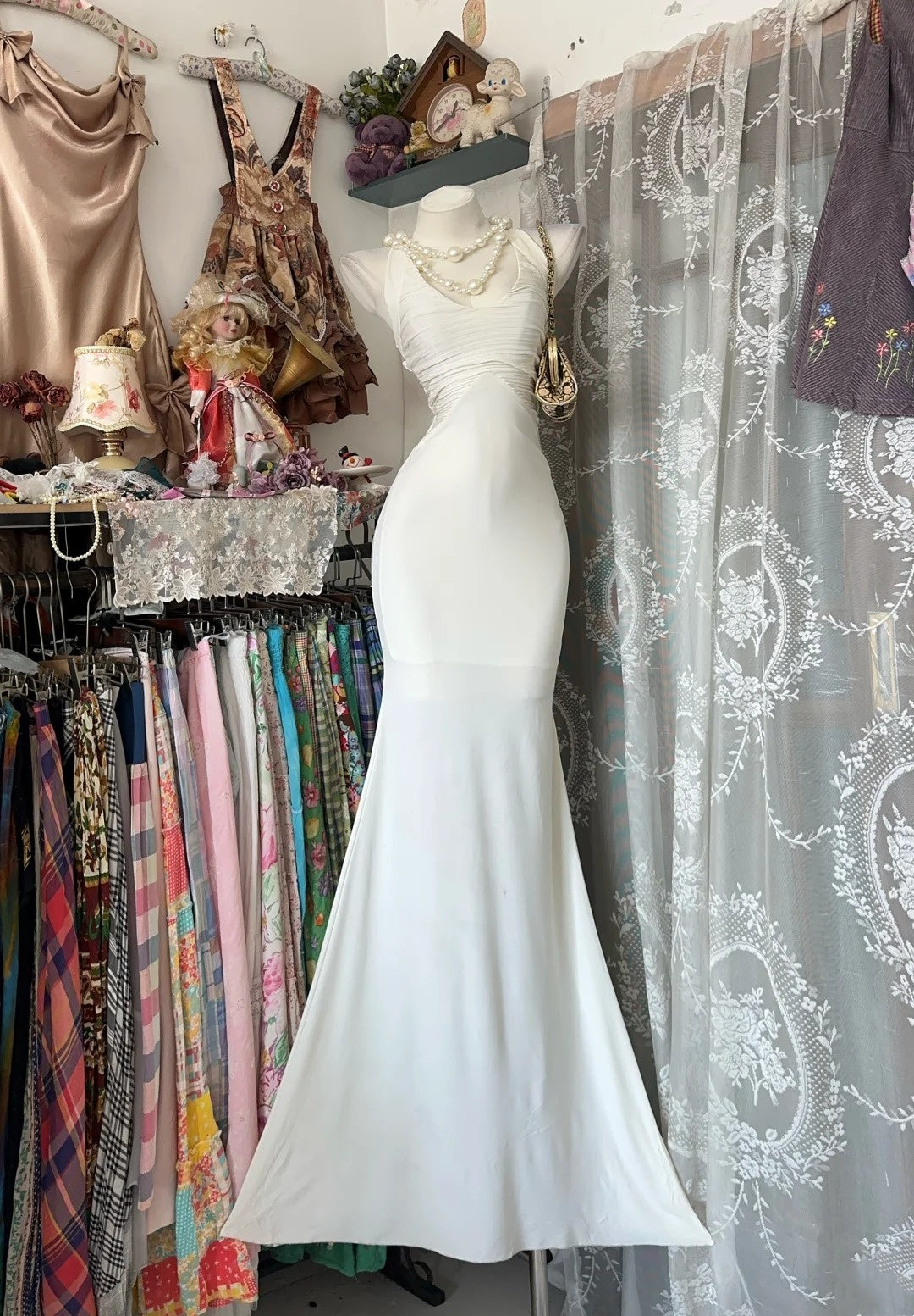 Robe de bal bustier violette en satin avec appliques, robe de soirée formelle J9413