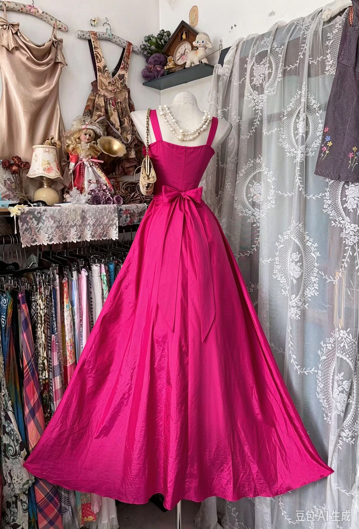 Robe de bal bustier violette en satin avec appliques, robe de soirée formelle J9413