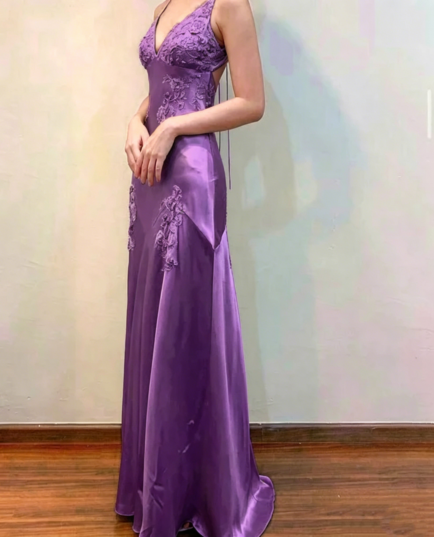 Green Satin A Line Long Prom Dresses Formal Party Dress J2669