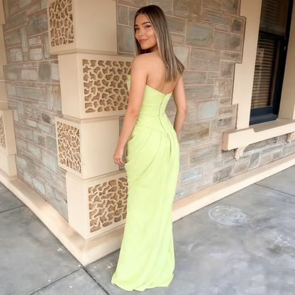 Strapless Sheath Long Prom Dress Evening Dress J2865