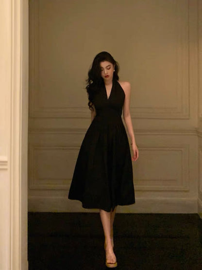 V Neck A Line Black Homecoming Dress J3284