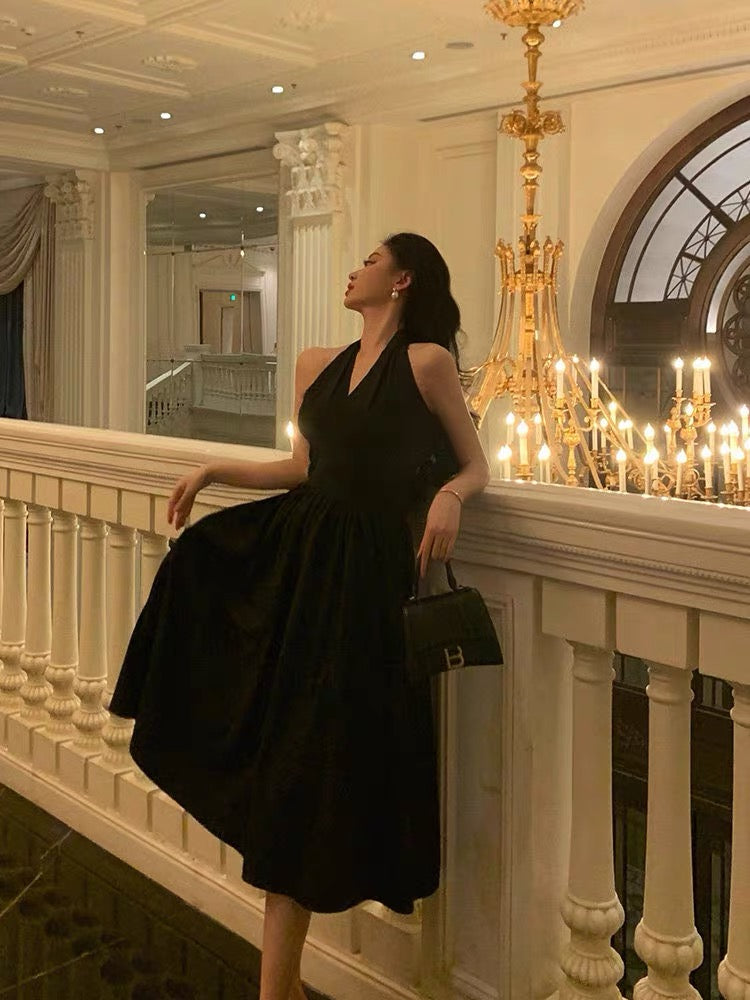 V Neck A Line Black Homecoming Dress J3284