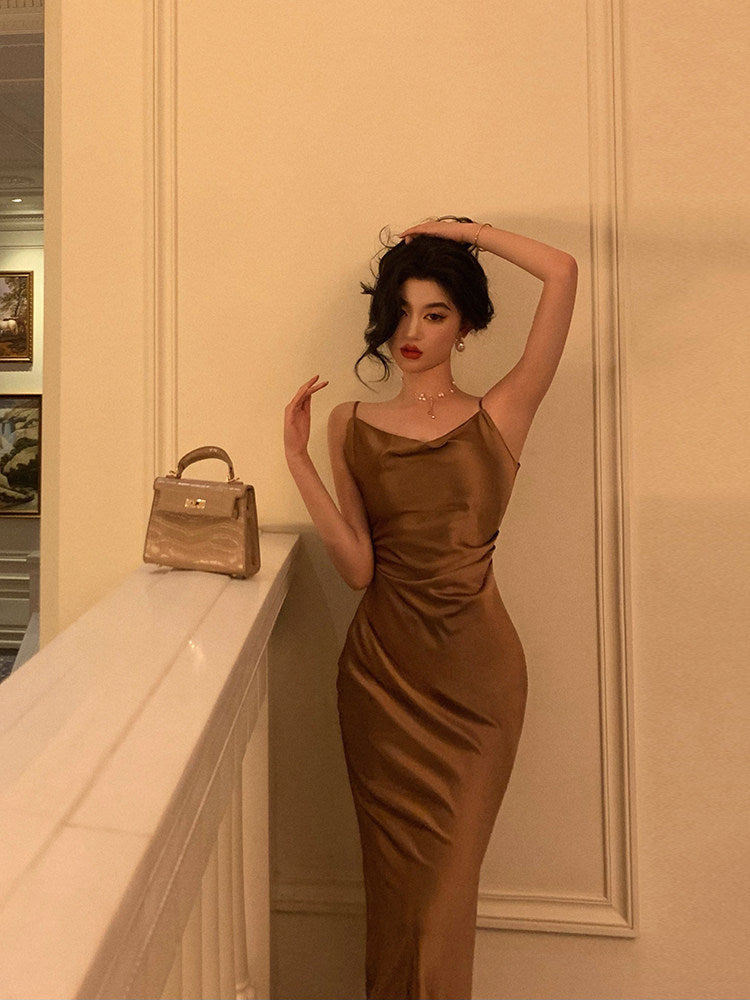 Spaghetti Straps Sheath Prom Dress Evening Dress  J3310