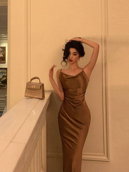 Spaghetti Straps Sheath Prom Dress Evening Dress  J3310