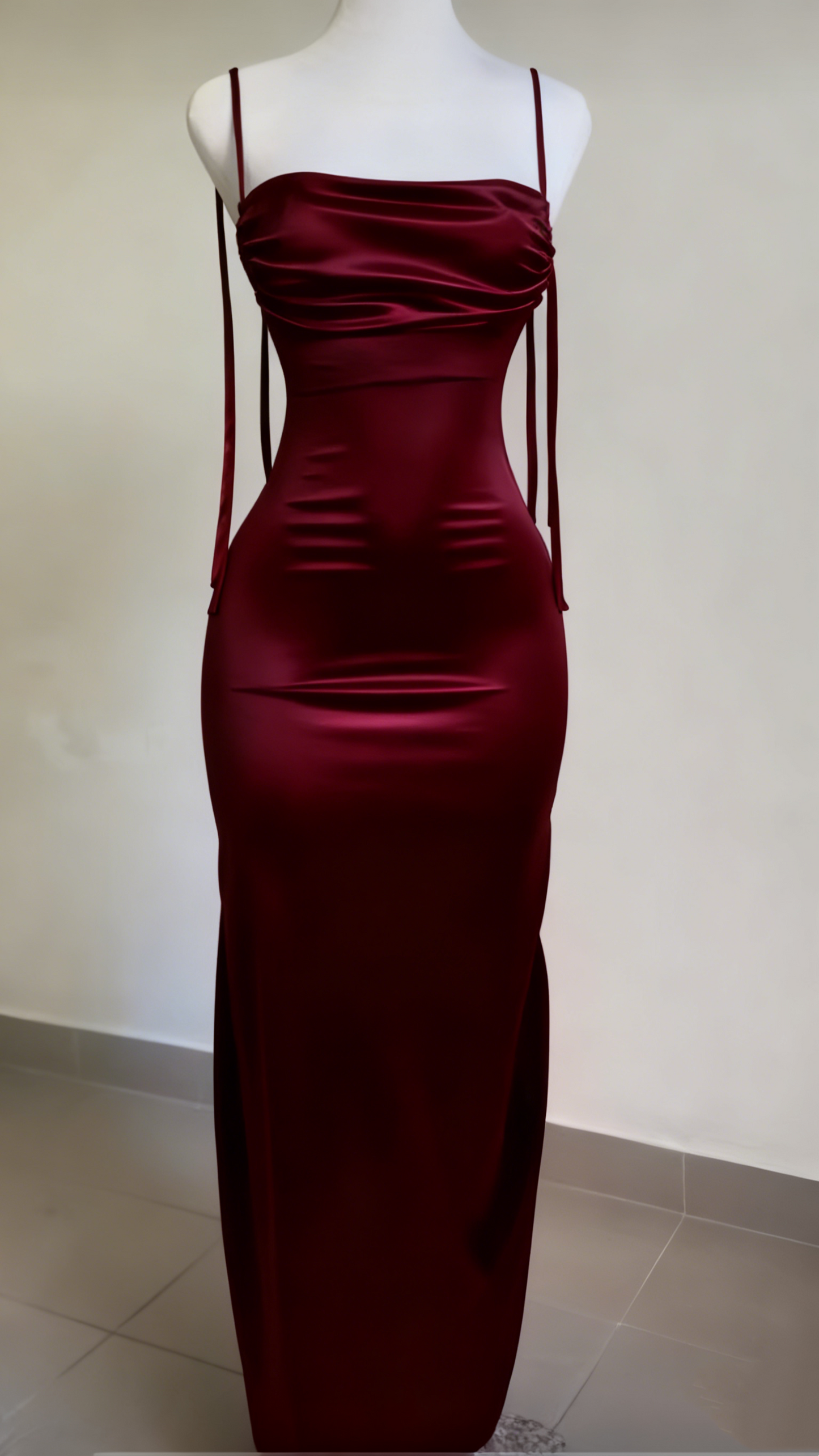 Navy Blue Sheath Long Prom Dress Backless Evening Party Dress J3315