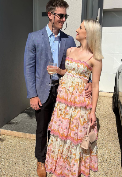 Robe de bal longue imprimée coupe trapèze, robe de soirée formelle superposée J3324