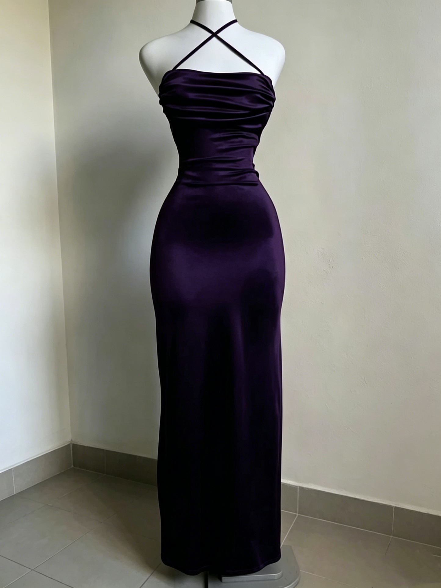Backless Wine Red Sheath Long Prom Dress Formal Evening Party Dress J3567