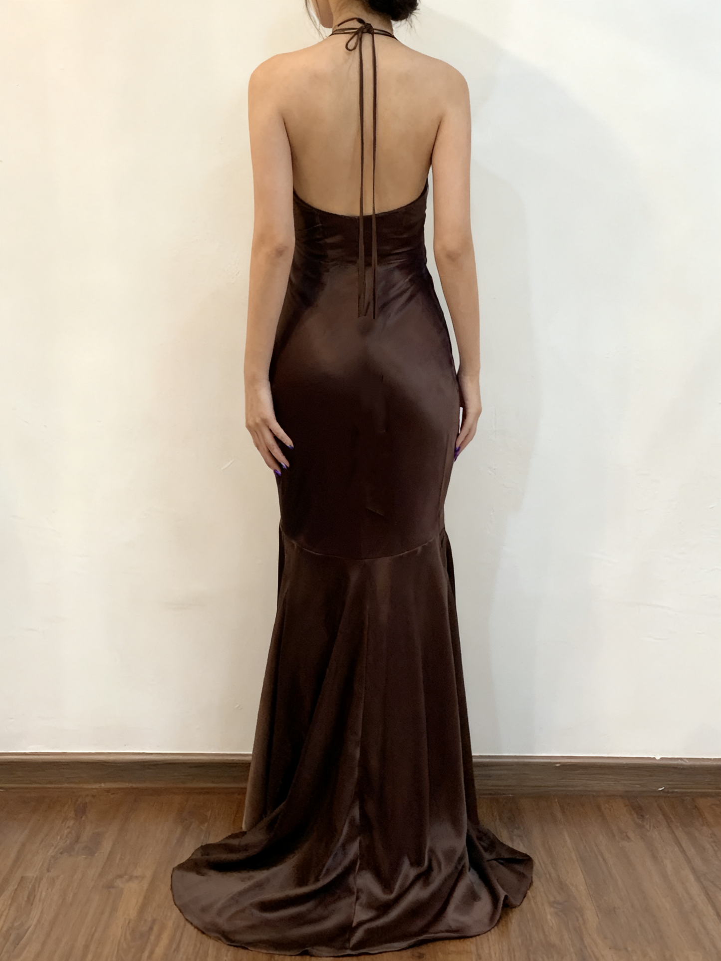 Spaghetti Straps Ruffle Formal Party Dress Long Prom Dress J3957