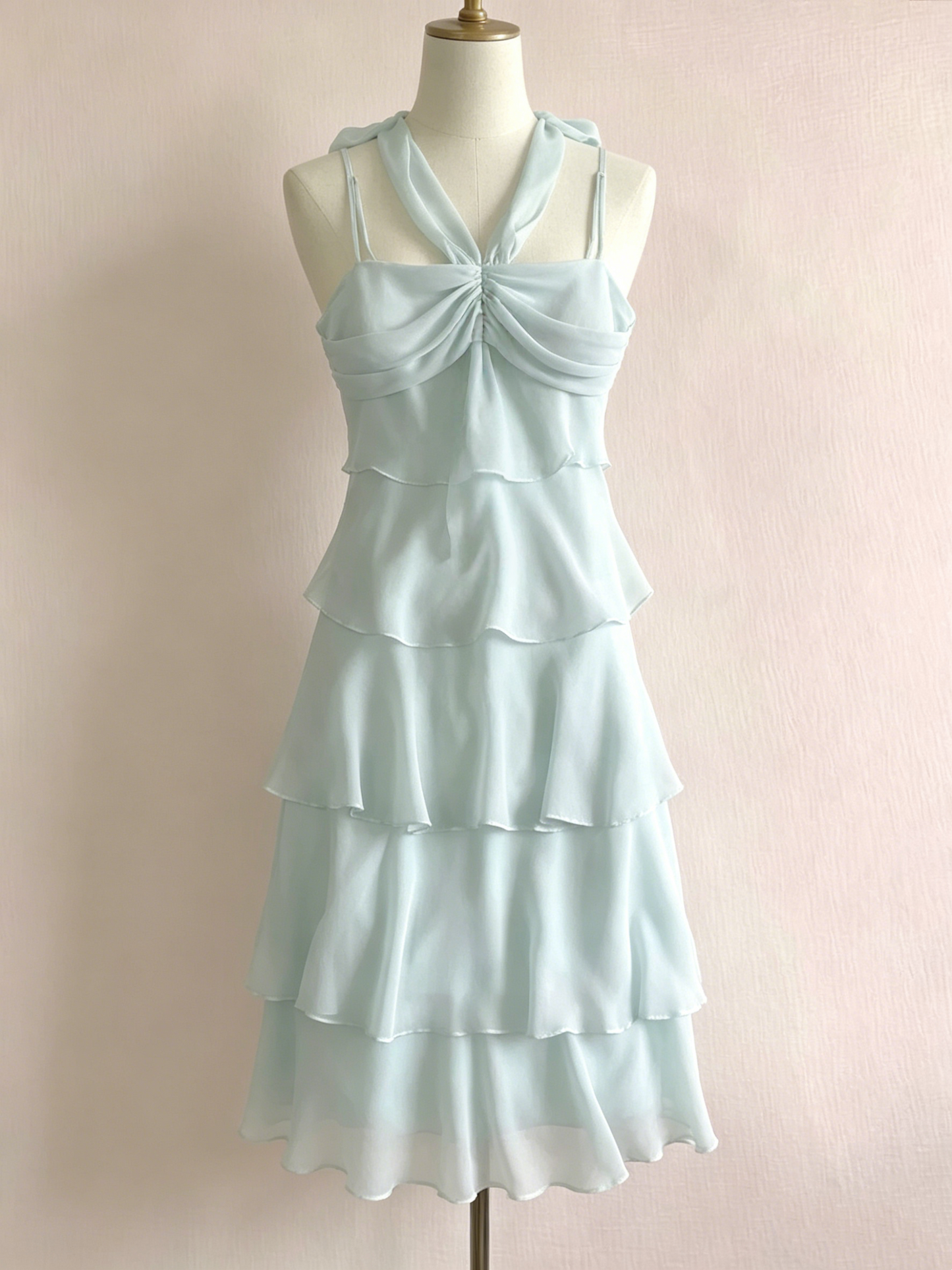 Retro Layered Short Homecoming Dress Ruffle Party Dress J4171