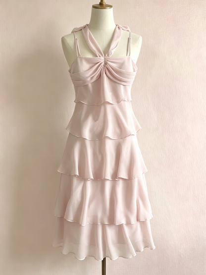 Retro Layered Short Homecoming Dress Ruffle Party Dress J4171