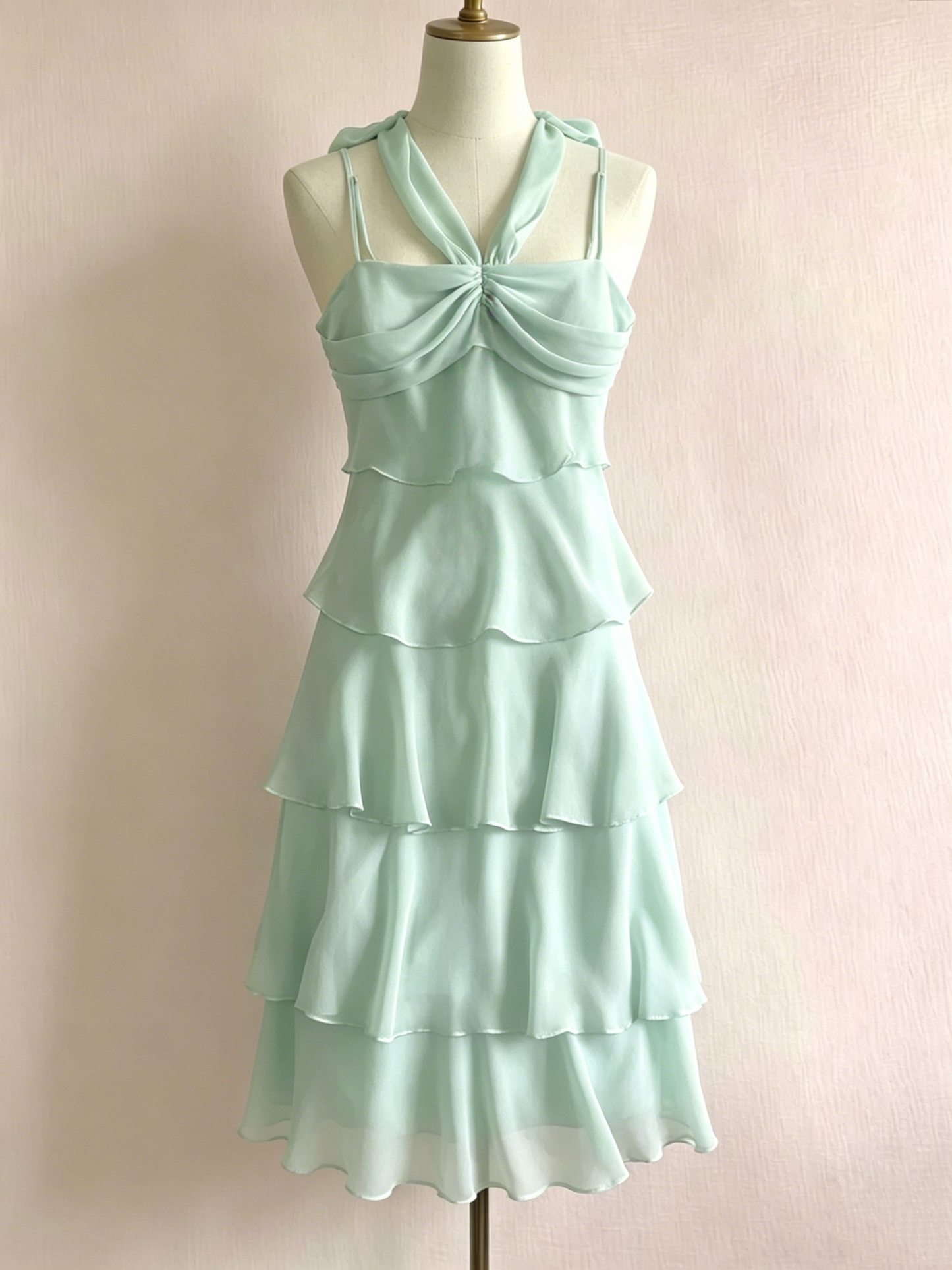 Retro Layered Short Homecoming Dress Ruffle Party Dress J4171