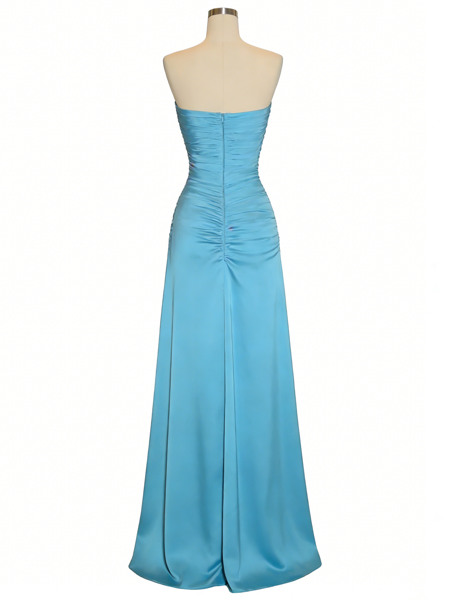 green emerald velvet dress White Strapless A-line Knee-Length Homecoming Dress, Graduation Dress, MH590 main image 1