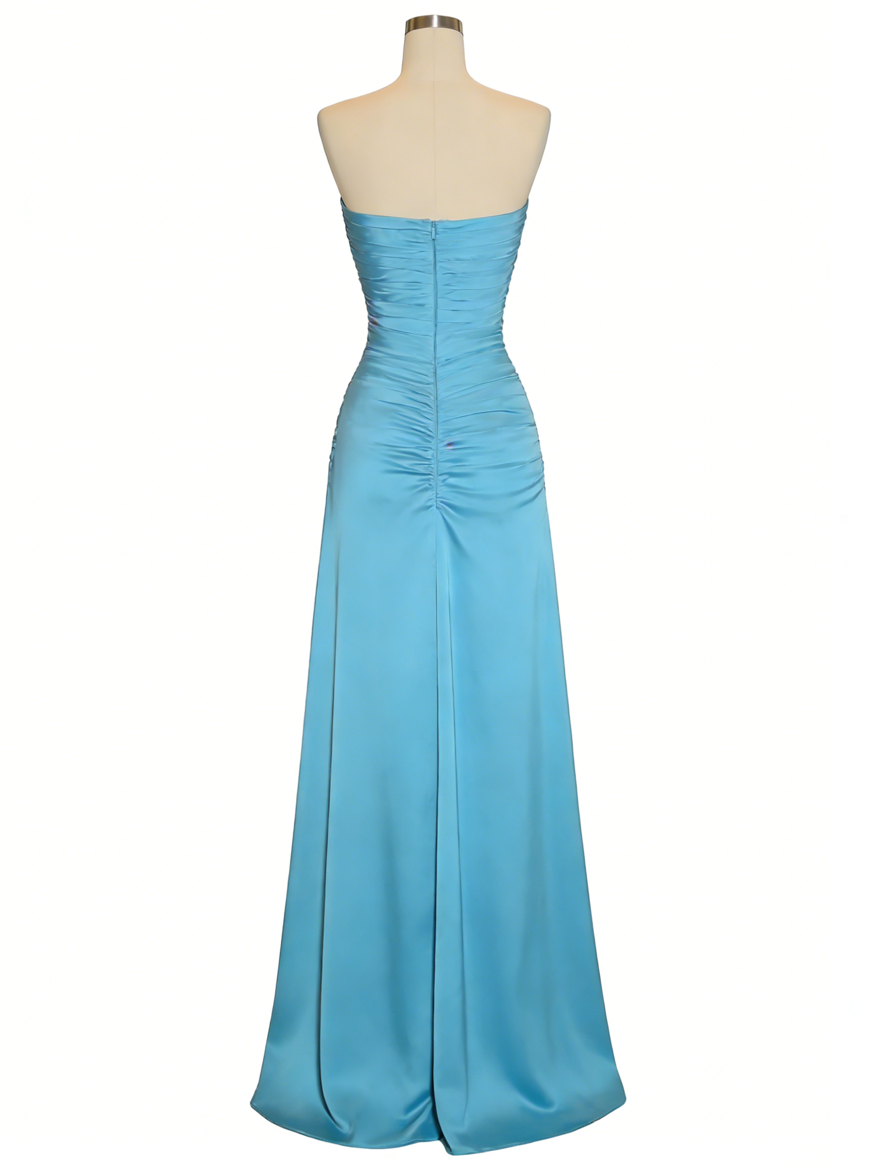 green emerald velvet dress Ma Jolie Strapless Midi Dress Blue