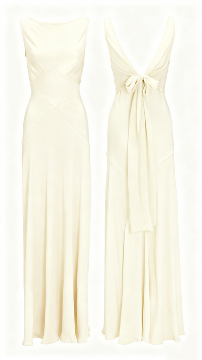 Robe de bal longue rose en mousseline de soie avec dos en V, élégante robe de demoiselle d'honneur J4715