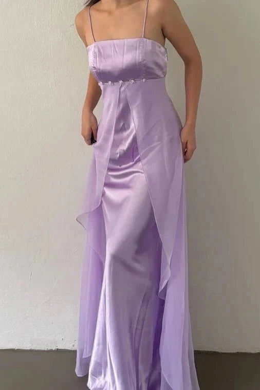 Lavender Vintage Long Prom Dress Formal Party Dress J5686