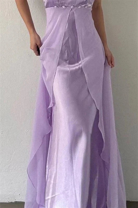 Lavender Vintage Long Prom Dress Formal Party Dress J5686