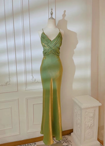 Spaghettiträger Elfenbein Ballkleid Meerjungfrau Geburtstagskleid J6524