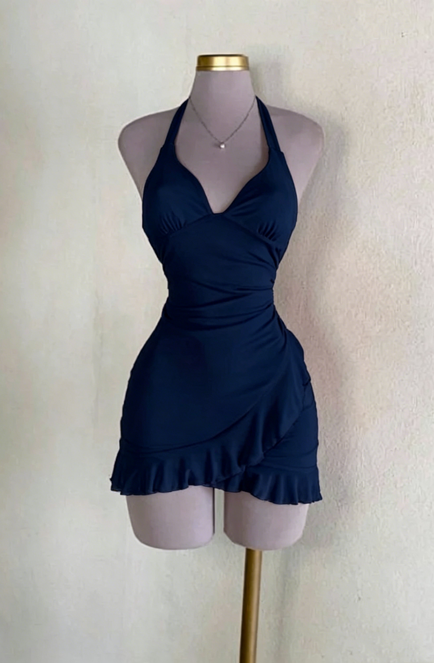 Robe de bal rose licou trapèze courte pour anniversaire J7611