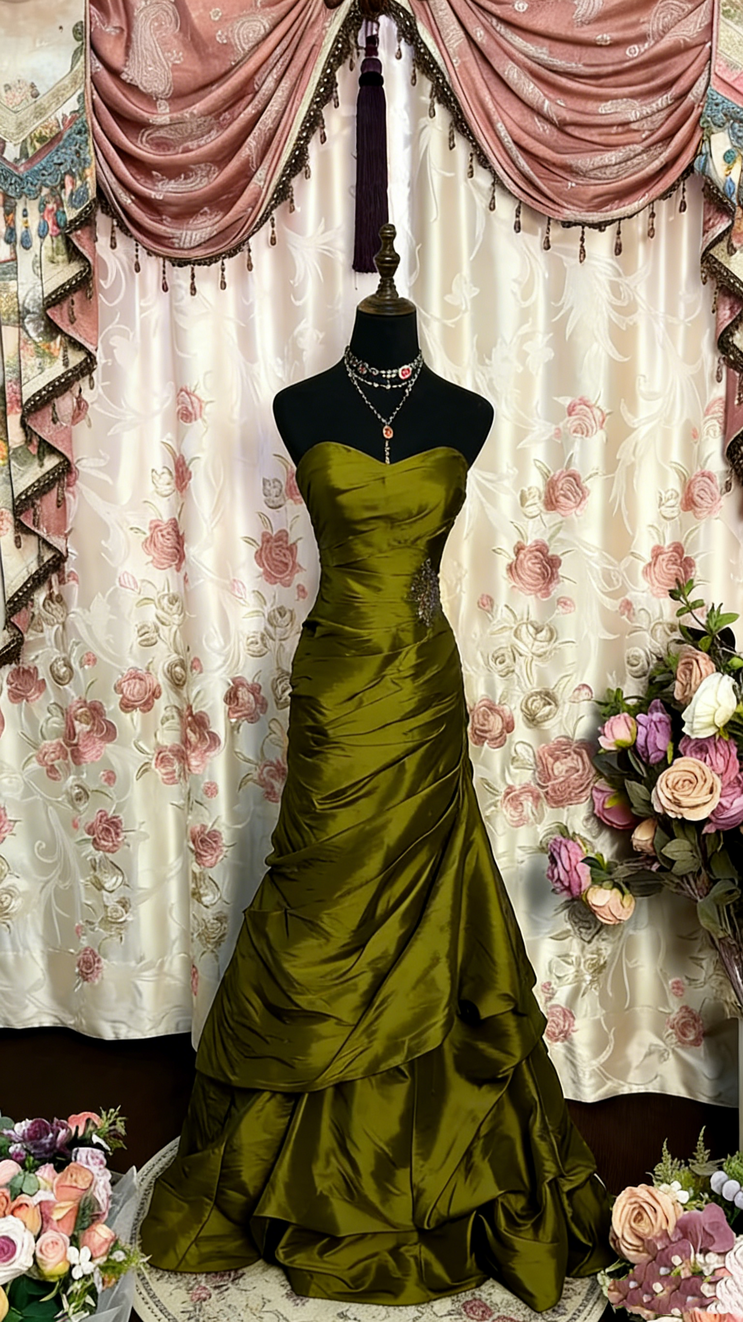 Burgunderrotes Ballkleid mit Herzausschnitt, Vintage-Abendkleid, Partykleid J7732