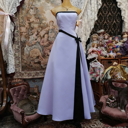 Robe de bal longue rose bustier coupe trapèze, jolie robe de soirée formelle pour adolescentes, J8292