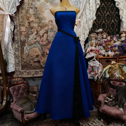 Robe de bal longue rose bustier coupe trapèze, jolie robe de soirée formelle pour adolescentes, J8292